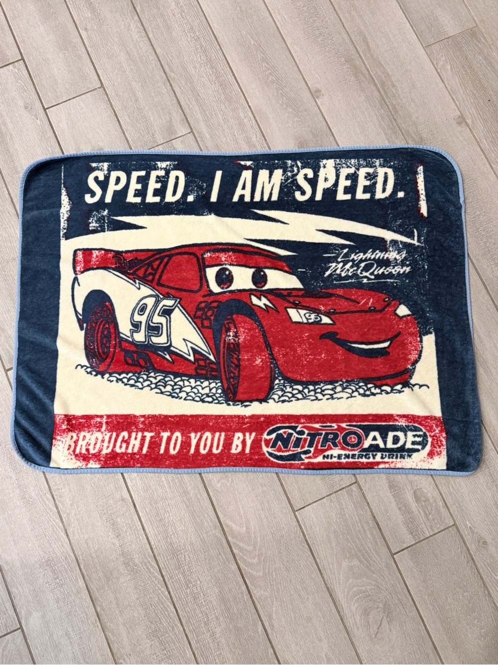 Disney Lightning McQueen Cars Fleece Throw Blanket 42x30